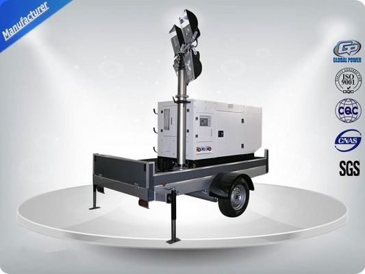 Trung Quốc Single Phase Generator Mobile Light Tower Trailer With Manual Operated Mast nhà cung cấp